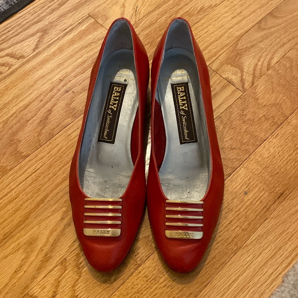 BALLY shoes in red leather